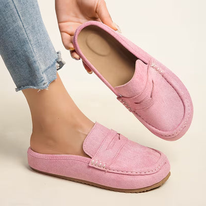 Nora Suede Mule Loafers – Slip On, Step Out, Feel Amazing