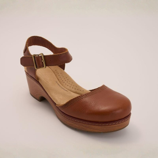 Nora Leather Platform Clogs