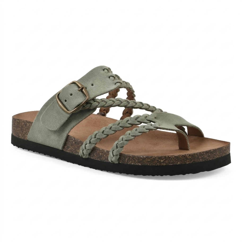 Hayleigh Braided Cork Sandals – Your Feet Falled. They Want These.