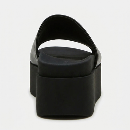 Arwinn Leather Platform Slides