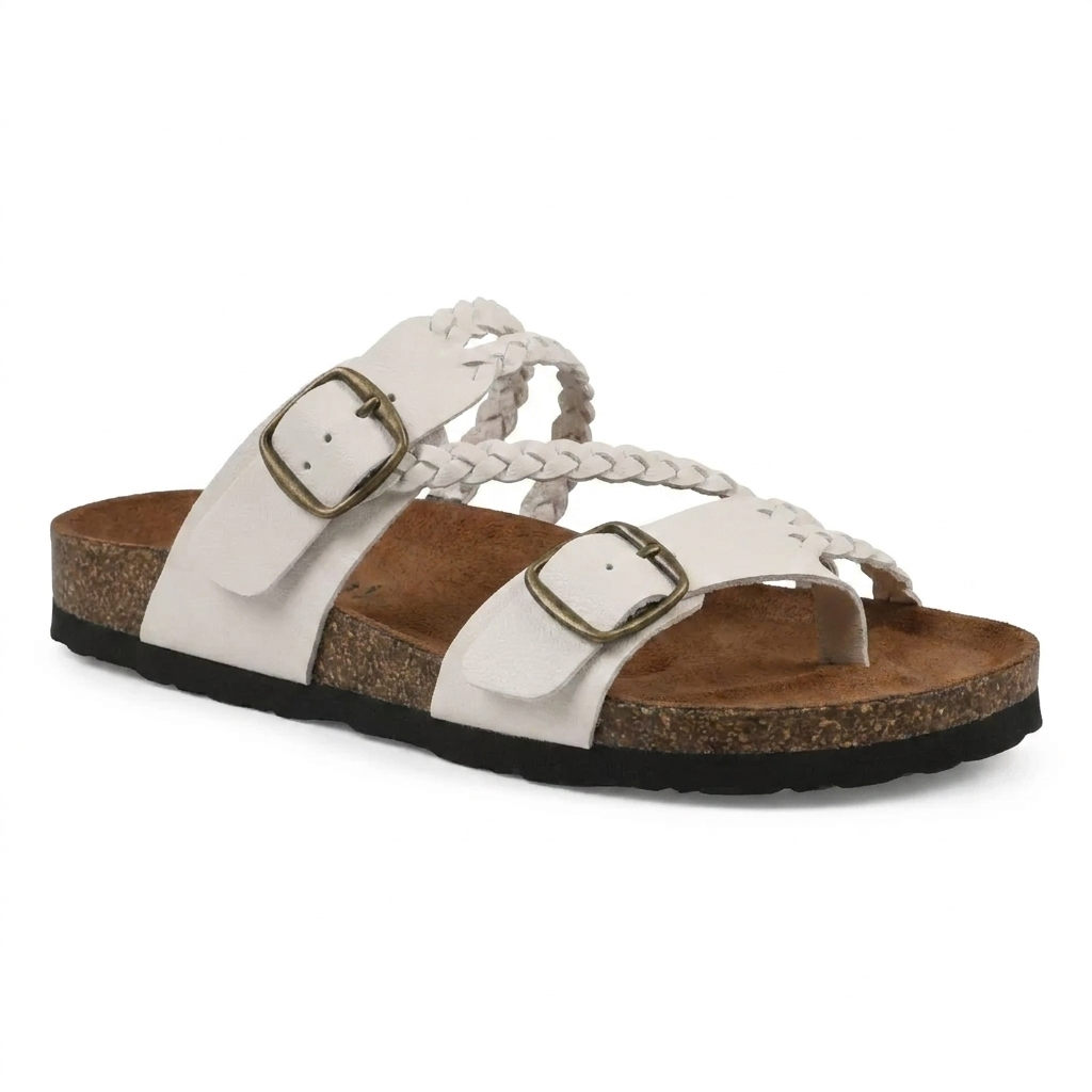 Hayleigh Braided Cork Sandals – Your Feet Falled. They Want These.
