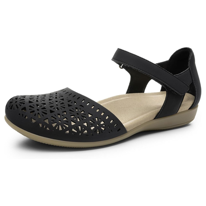 Flora Cutout Closed-Toe Sandals – The Flat That Has It All