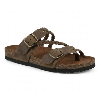 Hayleigh Braided Cork Sandals – Your Feet Falled. They Want These.