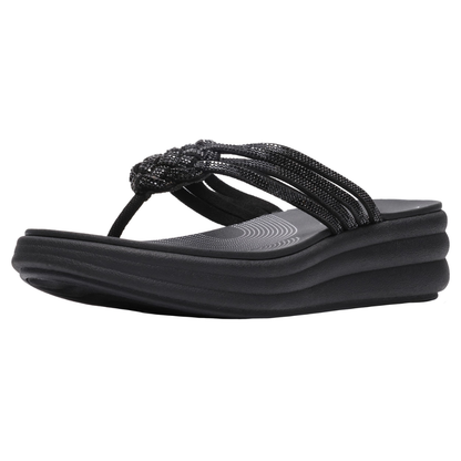 Bellagio Rhinestone Thong Sandals – Pure Cloud Comfort