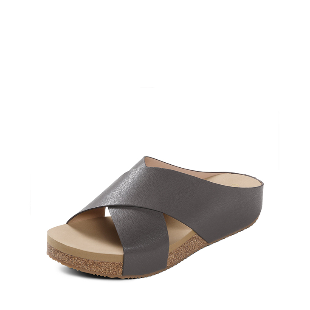 Crisscross Platform Cork Sandals