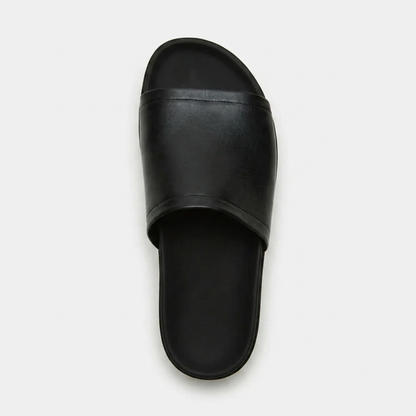 Arwinn Leather Platform Slides
