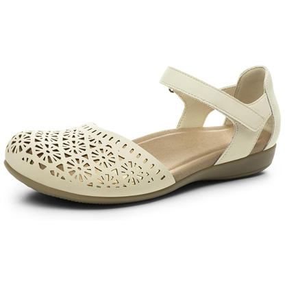 Flora Cutout Closed-Toe Sandals – The Flat That Has It All