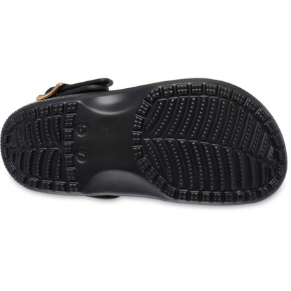 Classic Metallic Buckle Clogs