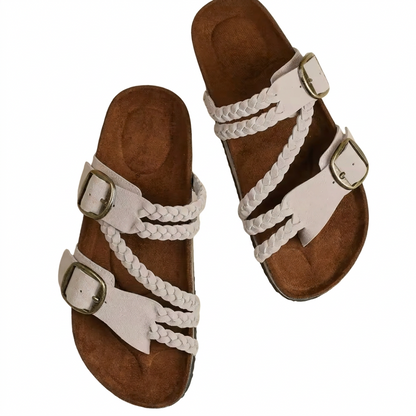 Hayleigh Braided Cork Sandals – Your Feet Falled. They Want These.