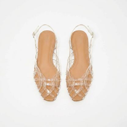 Aria Braided Leather Slingback Flats – Effortless Summer Comfort, All Day