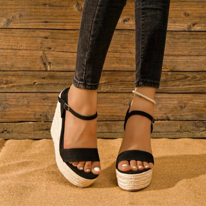 Capri Espadrille Wedge Sandals – The Heel That Makes You Feel Like You're on Vacation