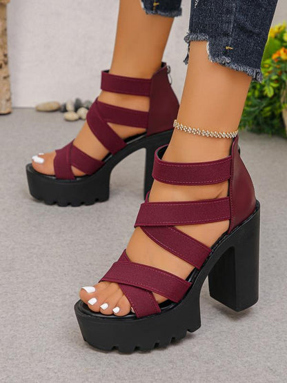 Rebel Platform Block Heels