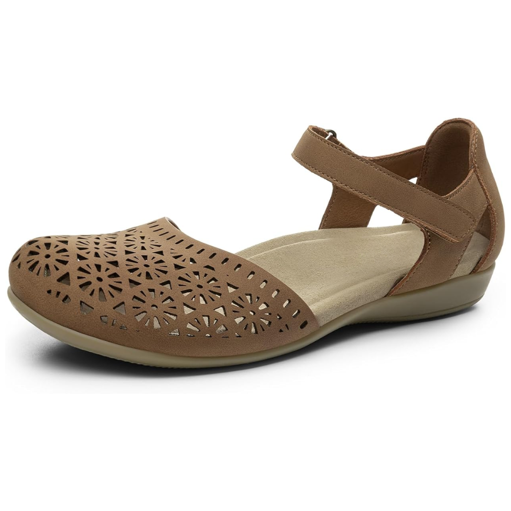 Flora Cutout Closed-Toe Sandals – The Flat That Has It All