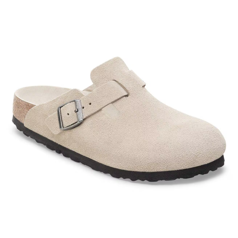 Boston Suede Cork Clogs
