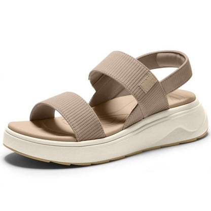 Ribbed Orthopedic Platform Sandals