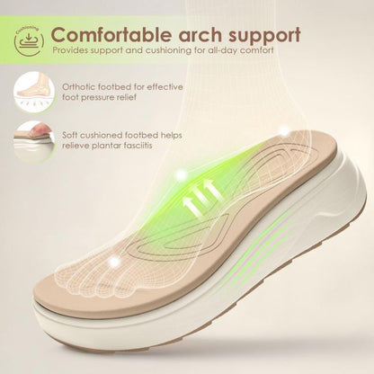 Ribbed Orthopedic Platform Sandals
