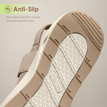 Ribbed Orthopedic Platform Sandals