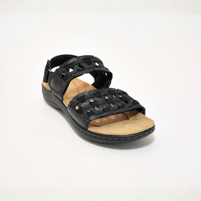 Celeste Adjustable Leather Sandals – Pure Cushion Comfort, All Day