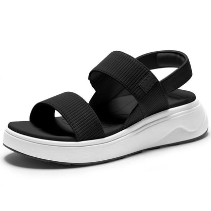 Ribbed Orthopedic Platform Sandals
