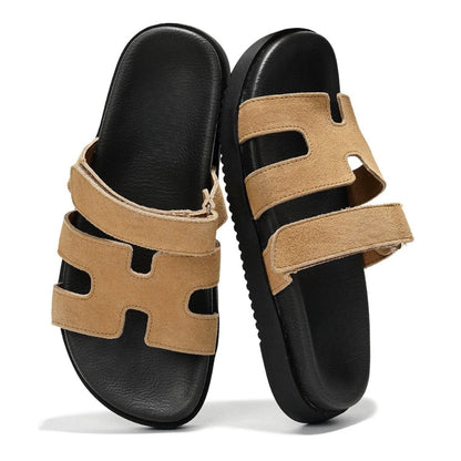 Heros Genuine Leather Slides