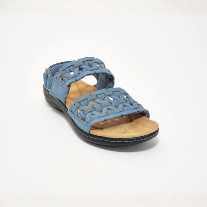 Celeste Adjustable Leather Sandals – Pure Cushion Comfort, All Day