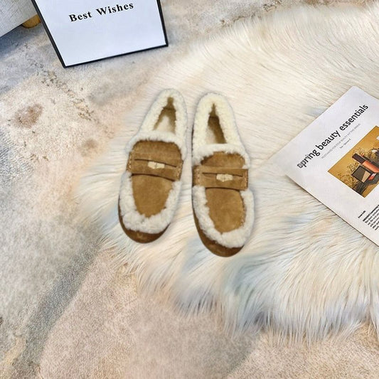 Cozy Winter Loafers with Fur Lining