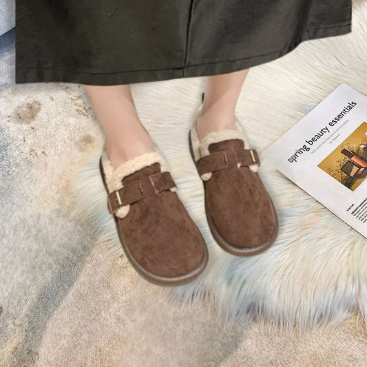 Comfy Suede Slip-On Flats