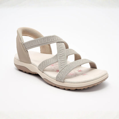 Reggae Knit Crossover Sandals – Slip On, Stay All Day