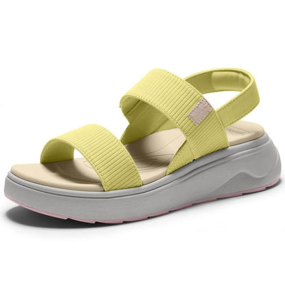 Ribbed Orthopedic Platform Sandals