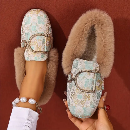 Vienna Grace Fur-Lined Loafers