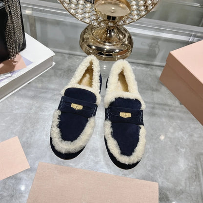 Cozy Winter Loafers with Fur Lining