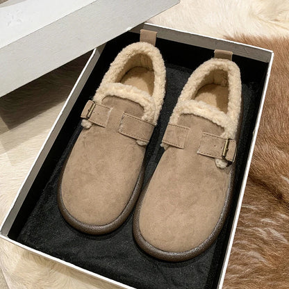 Comfy Suede Slip-On Flats