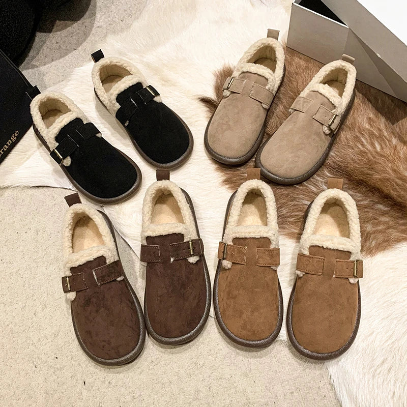 Comfy Suede Slip-On Flats