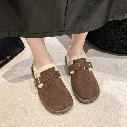 Comfy Suede Slip-On Flats