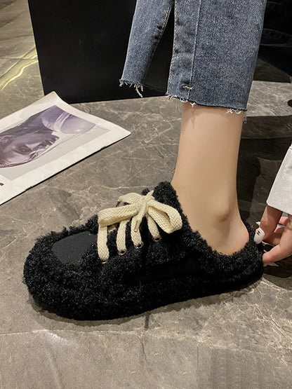 Comfy Chic Women's Fur Loafers