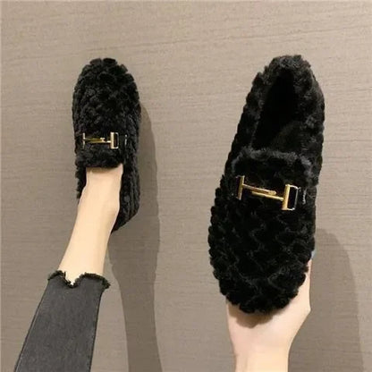 Cozy Lambswool Fur Loafers