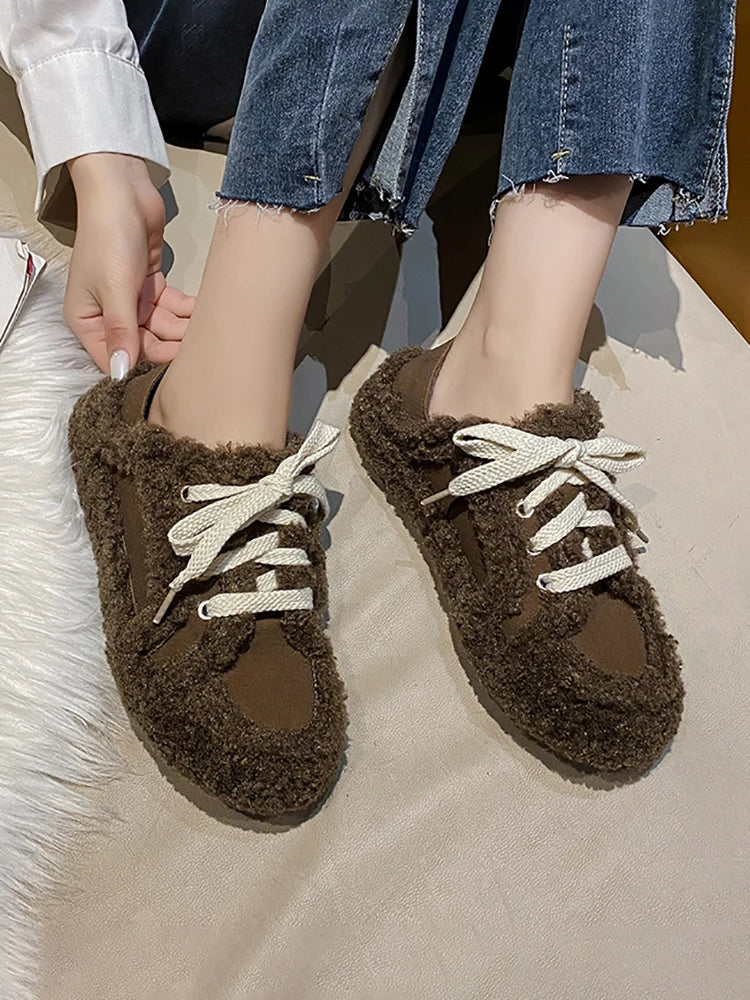 Comfy Chic Women's Fur Loafers